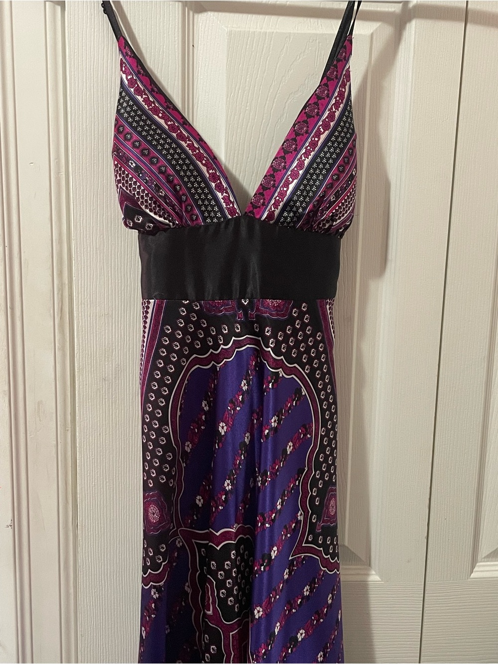 Vintage 2000s, boho, whimsical, halter, flowy dress
